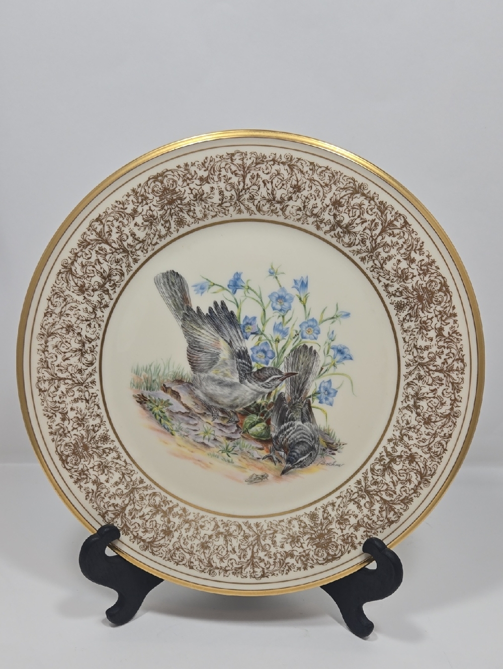Vtg 1978 Collectible Lenox Mockingbirds 10 1/2" Plate